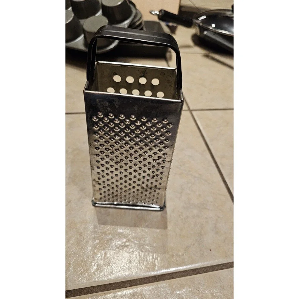 VINTAGE 4 SIDE BOX METAL GRATER CHEESE VEGETBLE SHREDDER Michigan City Indiana